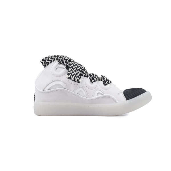 Lanvin Leather Curb Grey White Black