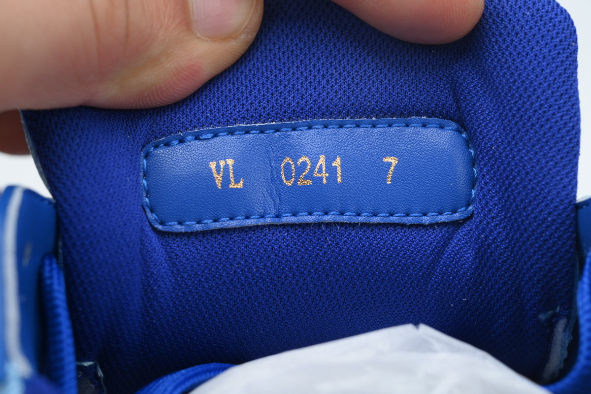 Pkkicks God Batch LOUIS VUITTON Trainer White Blue
