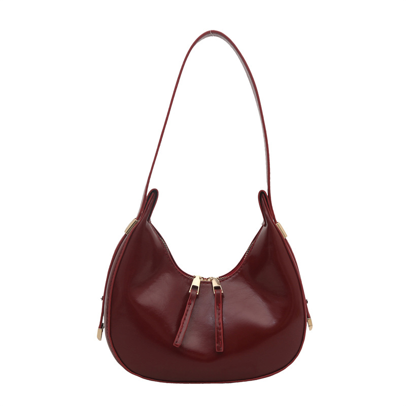 Red Patent Leather Shoulder Bag