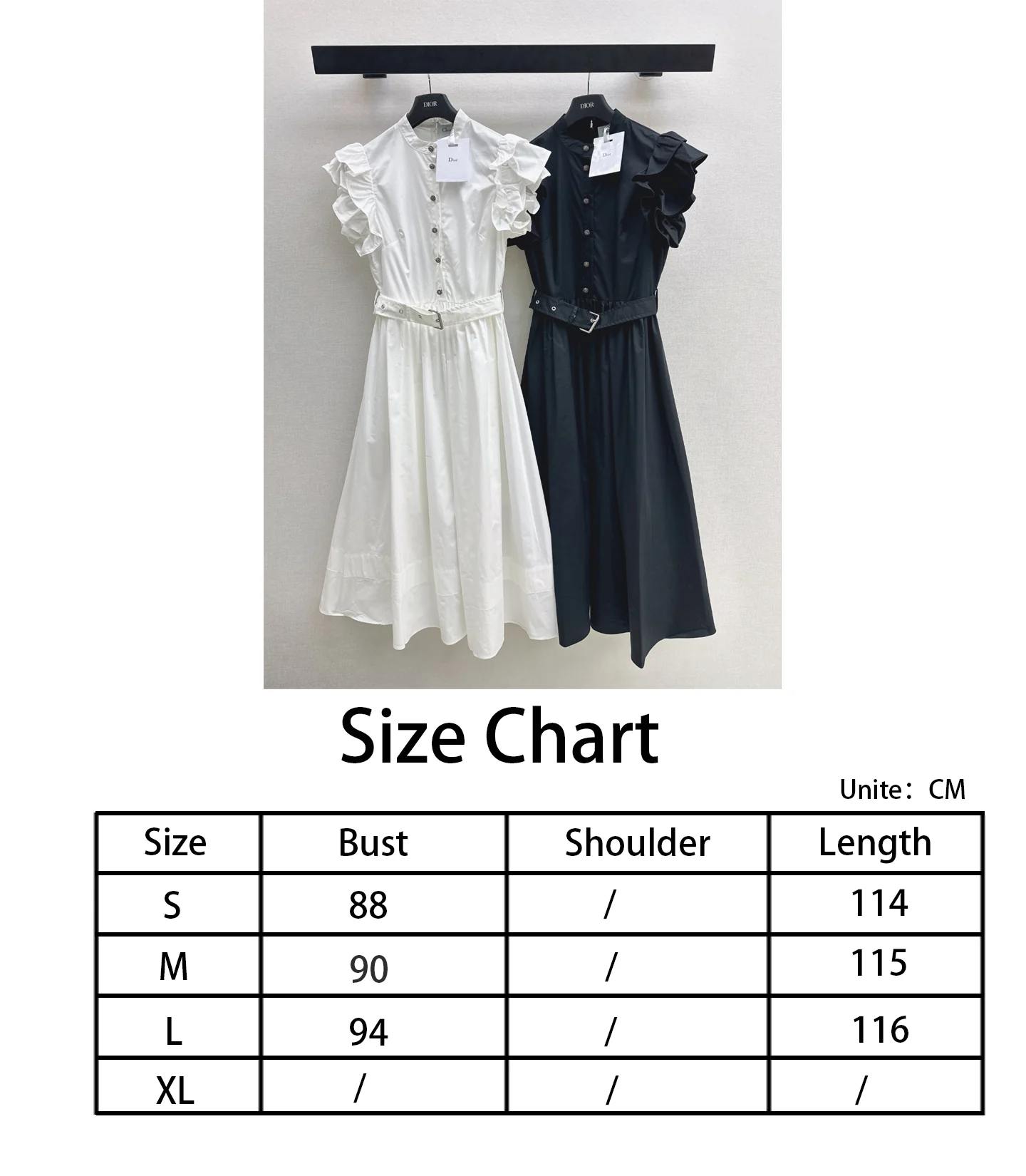 CD NEW vintage ruffles dress