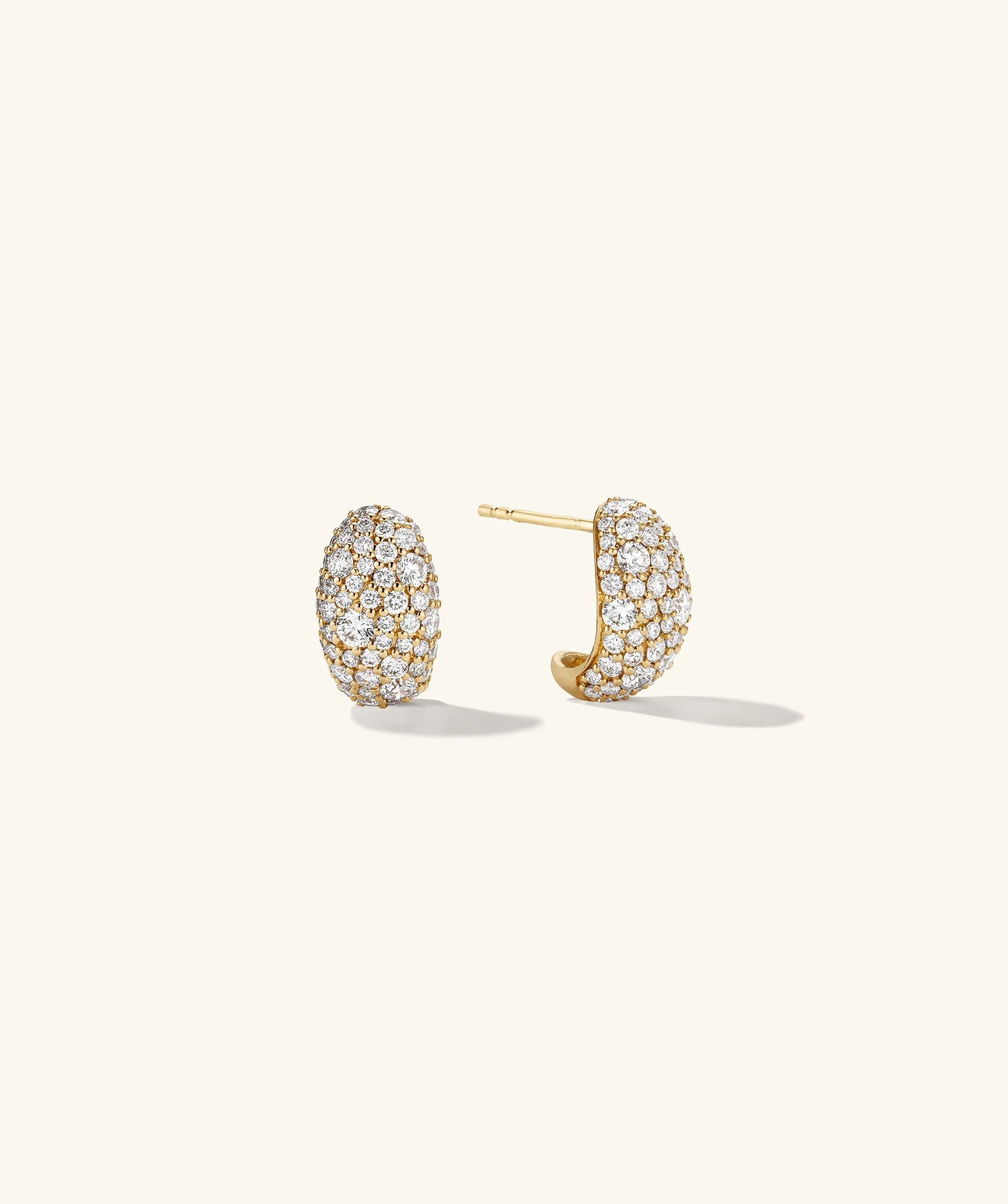 Dôme Pavé Lab Grown Diamond Huggies