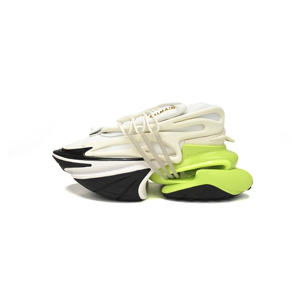 BALMAIN Multikolor Buty sportowe Black white and green YM1VJ309