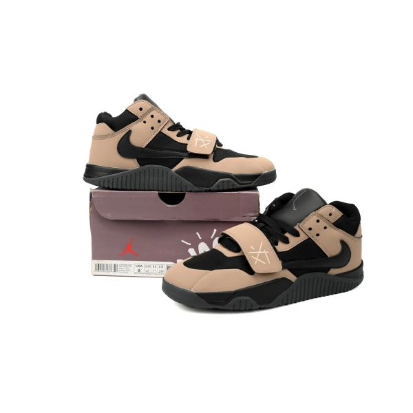 Travis Scott x Air Jordan Cut The Check Brown Black  FZ8117-214