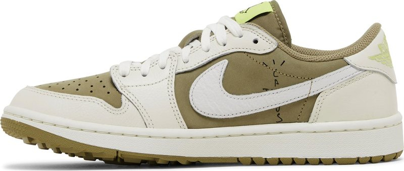 Travis Scott x Air Jordan 1 Low Golf 'Neutral Olive' FZ3124-200