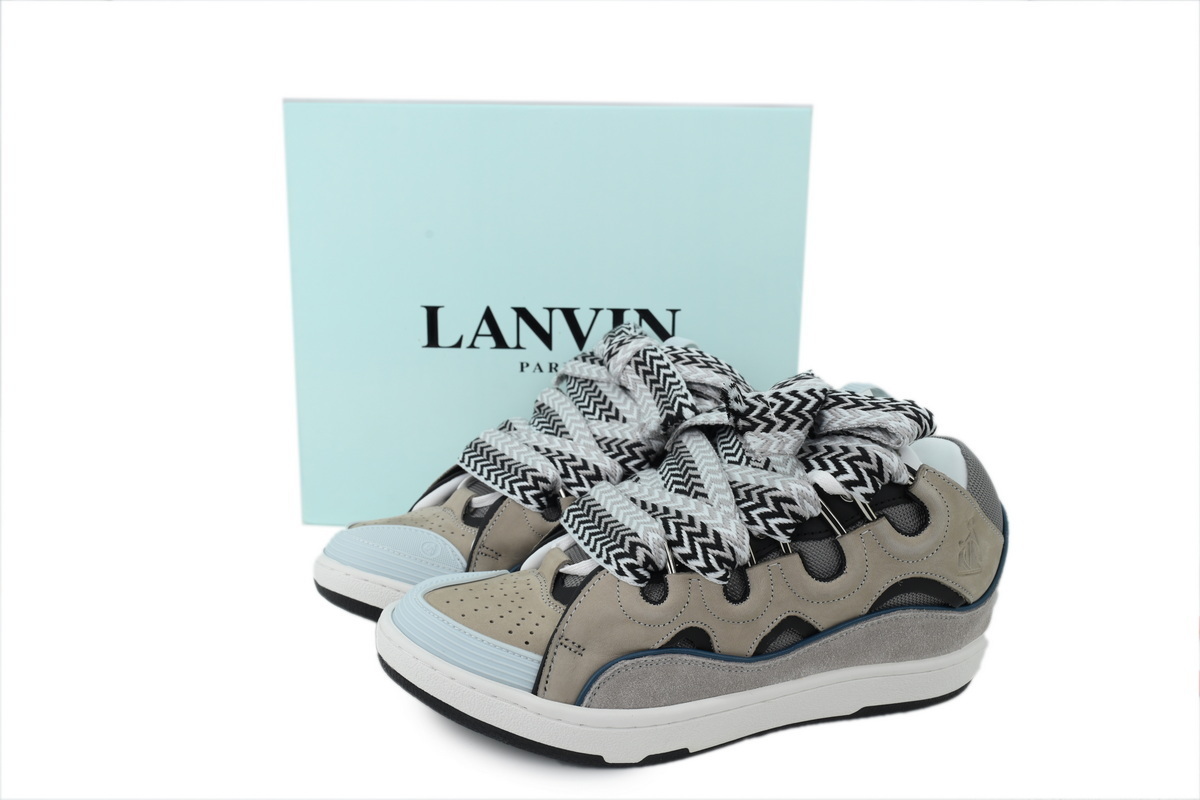 Lanvin Curb Sneakers Blue Gray