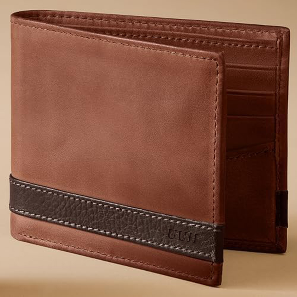UUH- Men's Everett Leather Bifold Wallet
