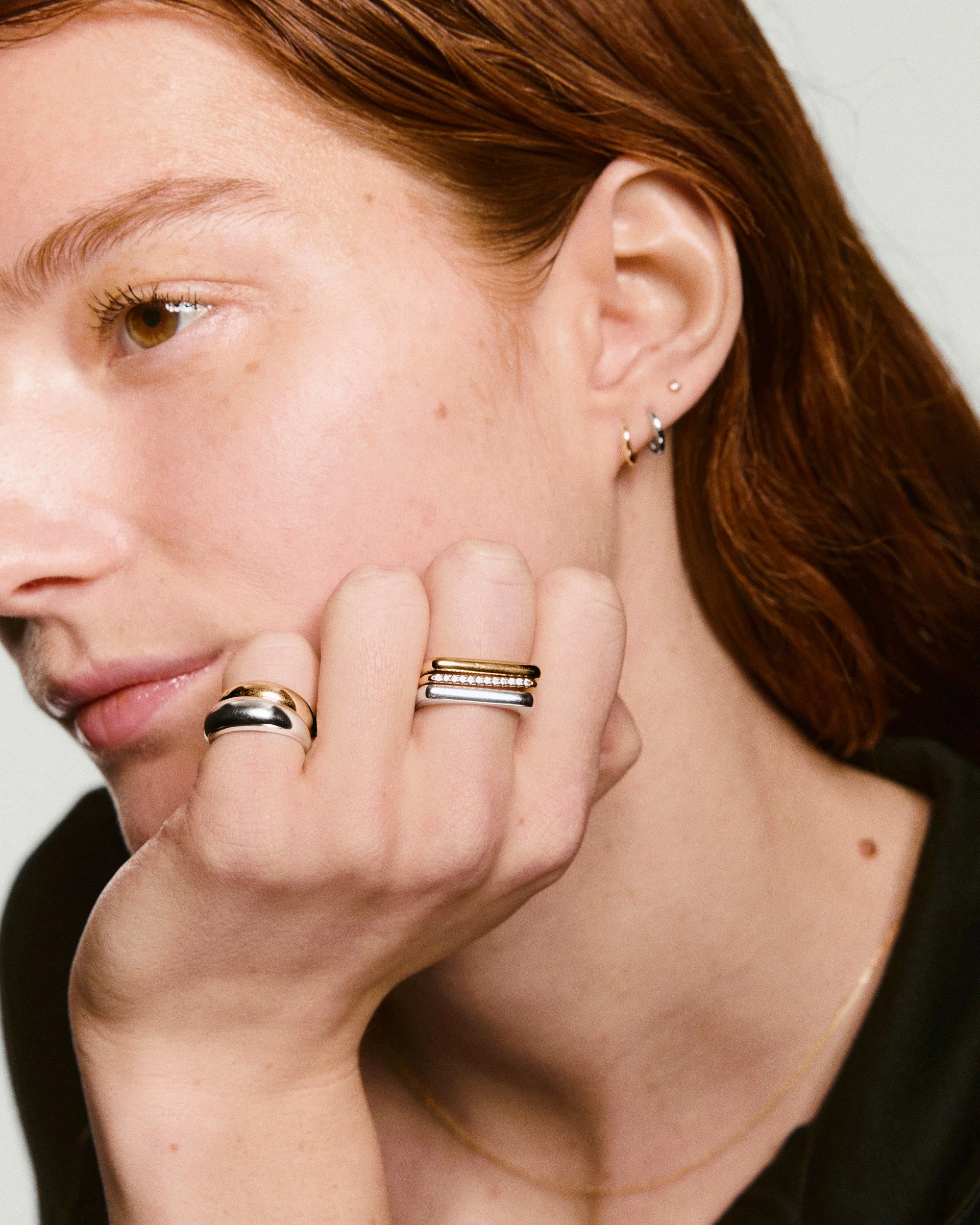 Bold Puzzle Stacking Ring