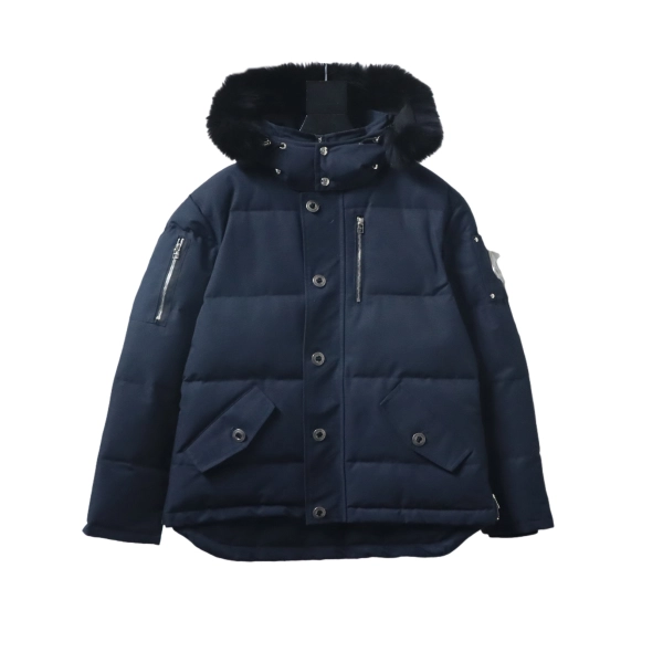Moose Knuckles Men's Shearling 3Q Jacket Dark Blue