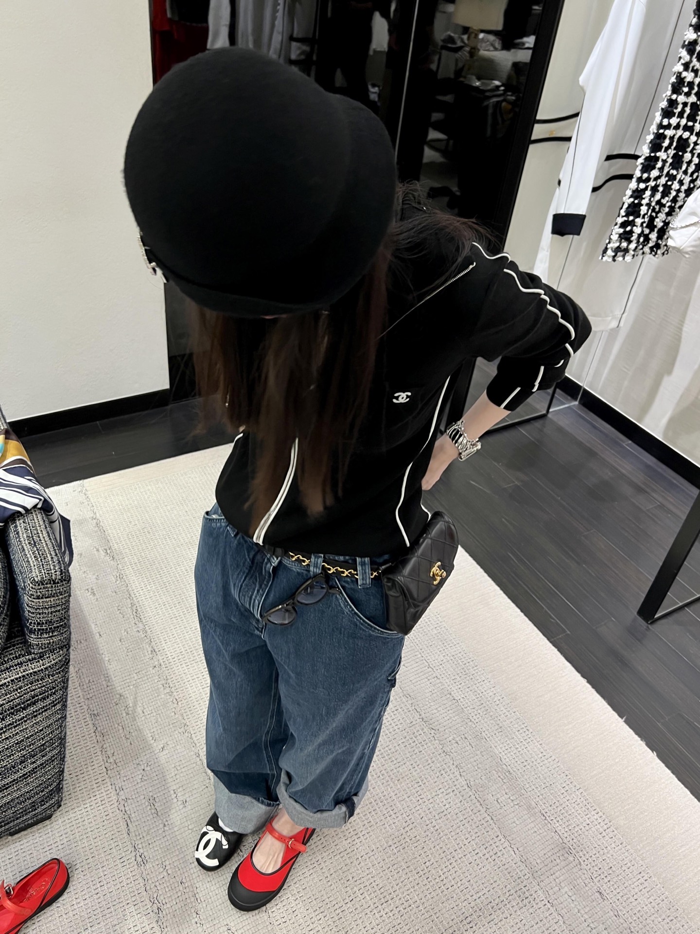 Chan NEW Color-block Mary Jane shoes