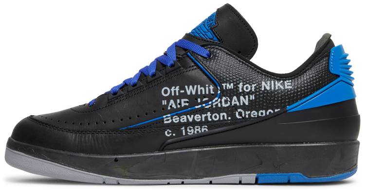 Off-White x Air Jordan 2 Retro Low SP 'Black Royal' DJ4375-004