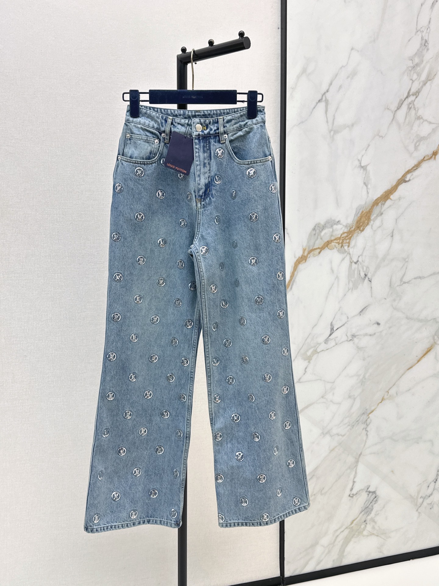 Louis New embroidered Sequin Jeans