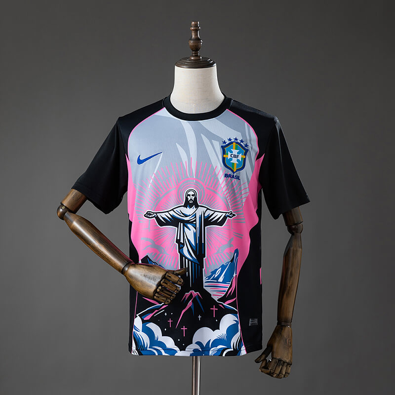 Brazil 2026 Christ the Savior Pink Fan Jersey