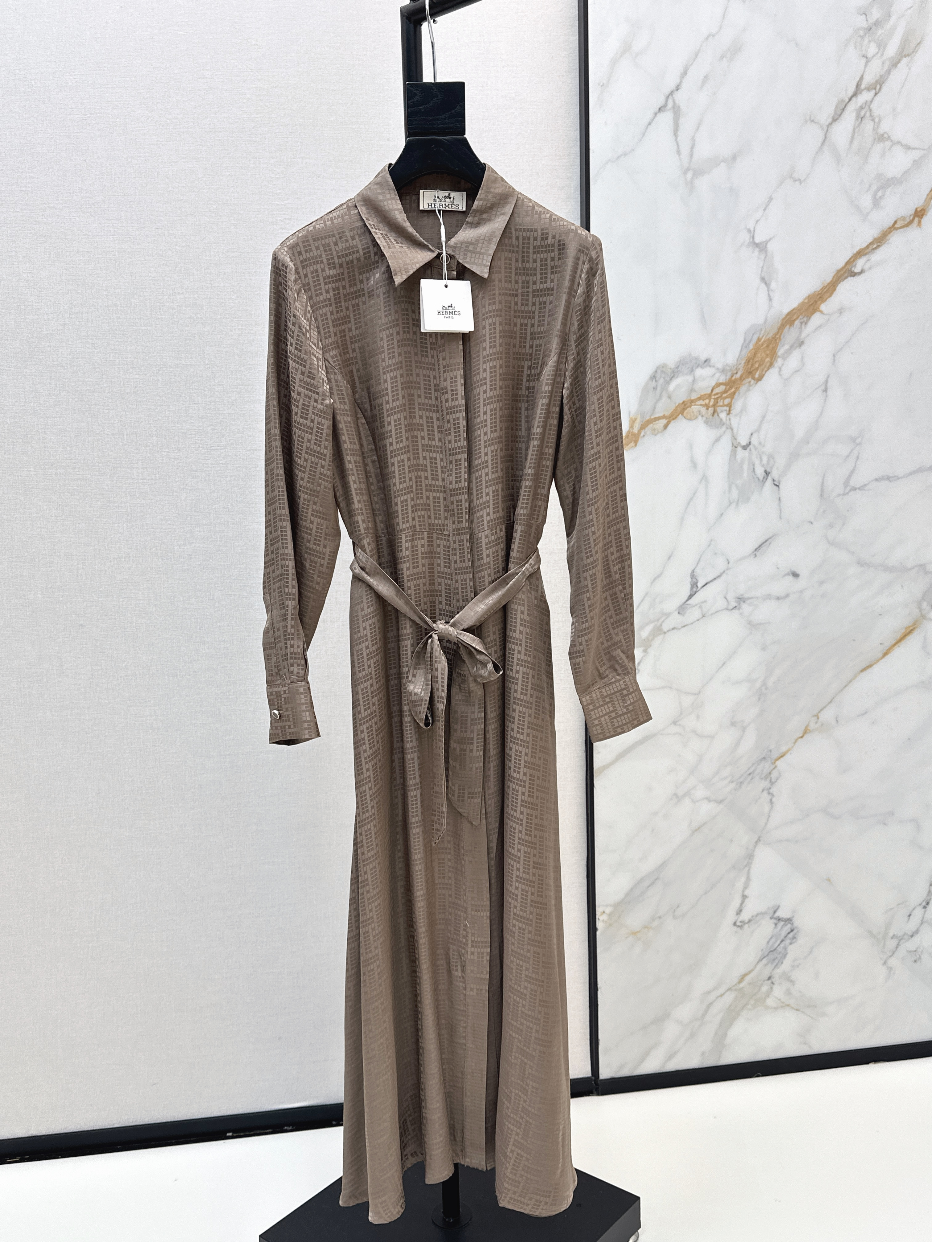 Herm New Jacquard silk dress