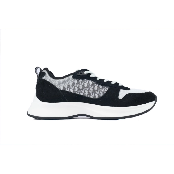 Dior B25 Oblique Runner Sneaker Black Suede 3SN259YUH_H960