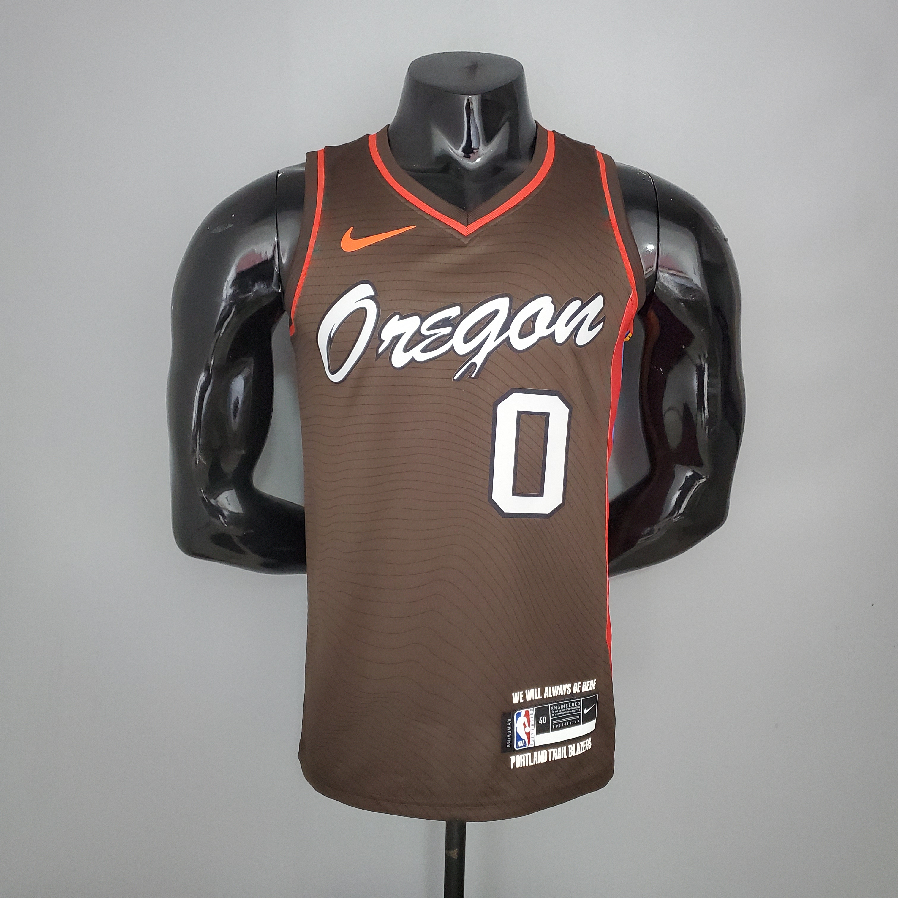 Damian Lillard Portland Trail Blazers Swingman Jersey Brown