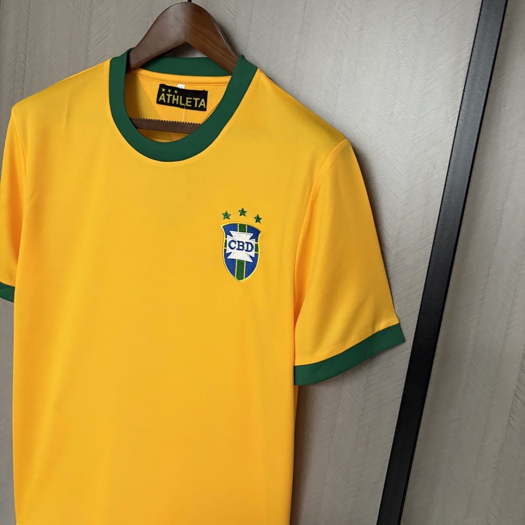 Retro Brazil 1971 Home Jersey