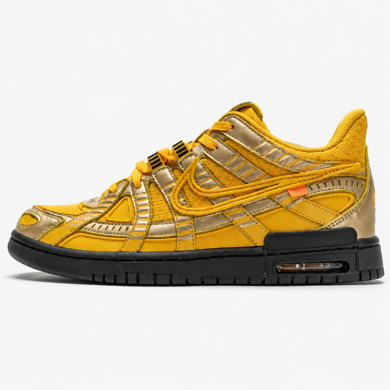 Nike Air Rubber Dunk Off-White University Gold  CU6015-700