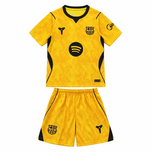 kids Barcelona Yellow Goalkeeper Suit 26/27