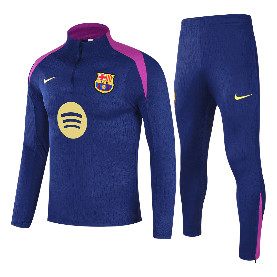Barcelona Kid's Tracksuit 2025/26 Navy 1/4 Zip