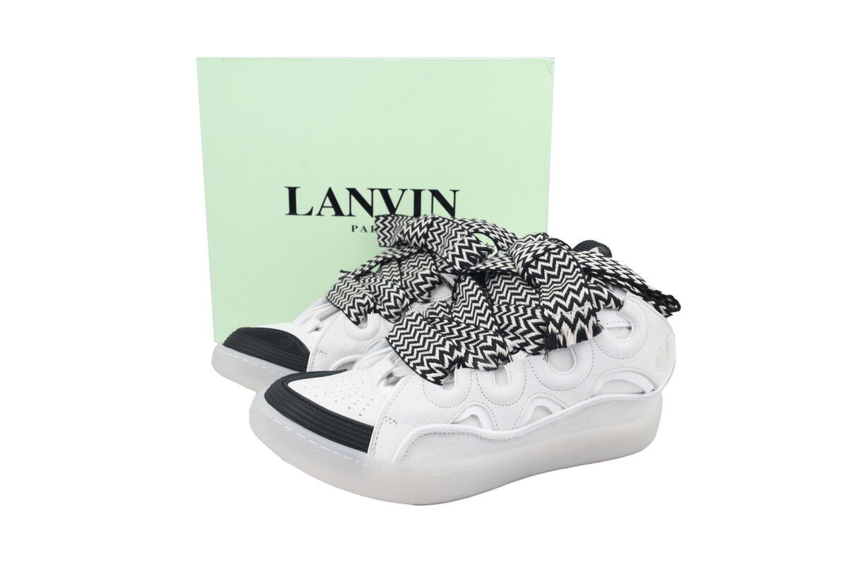 Lanvin Curb Sneakers Grey White Black