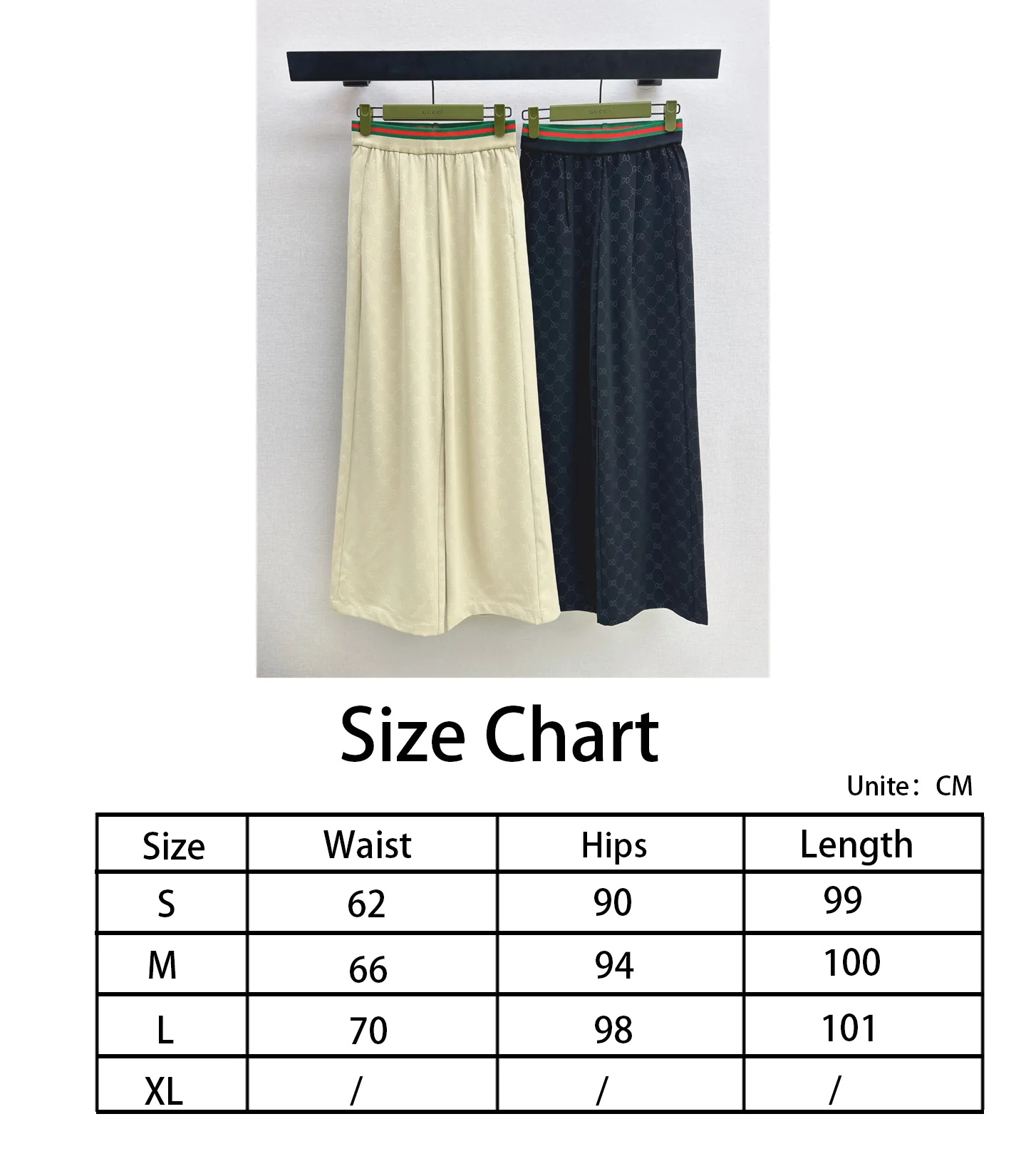 Guc NEW print wide-leg pants
