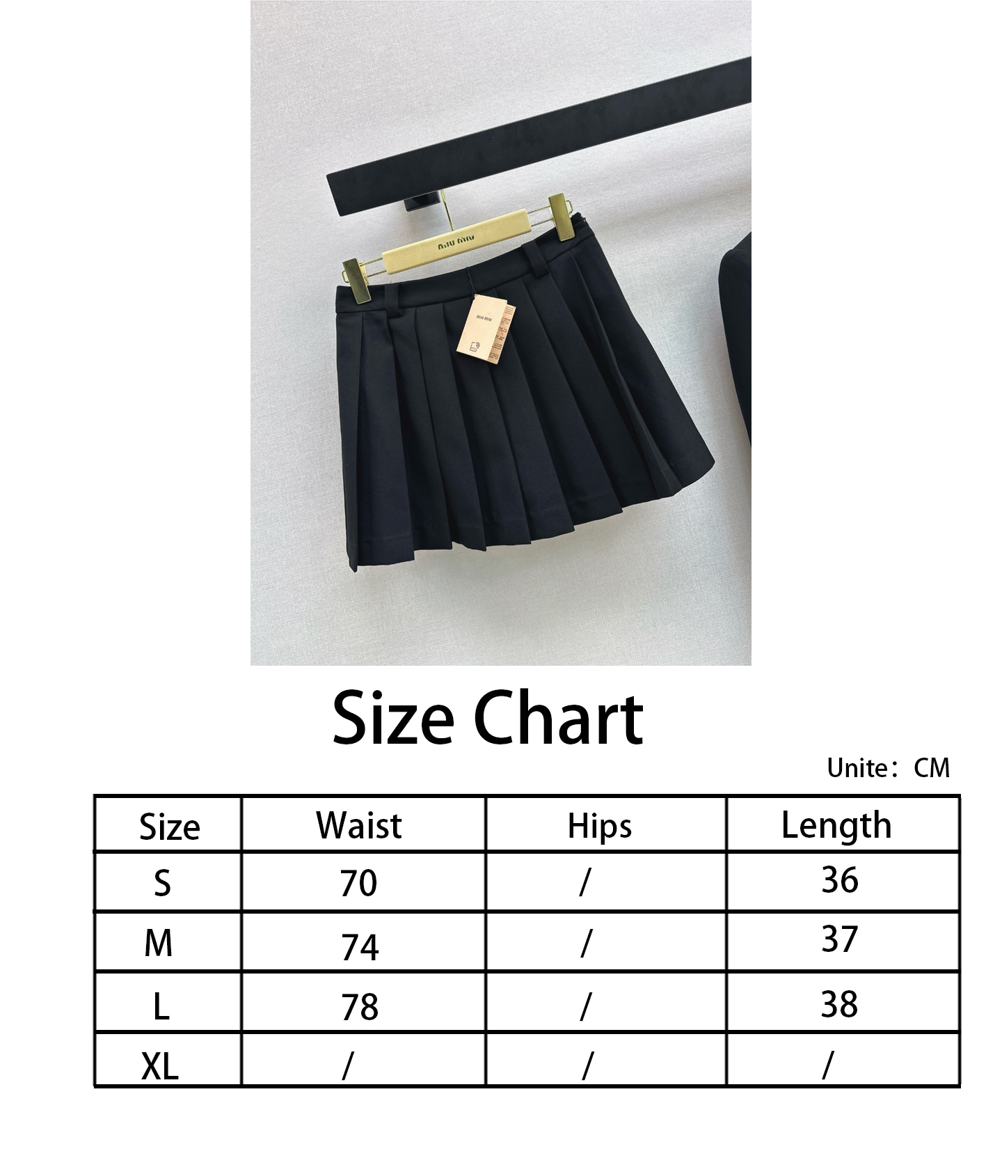 Miu NEW pleated skirt