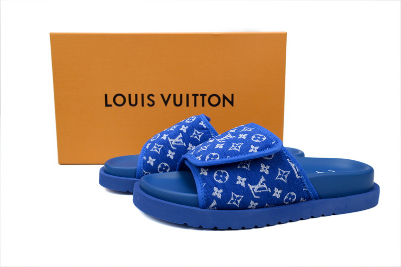 Pkkicks God Batch LOUIS VUITTON Miami flocked blue