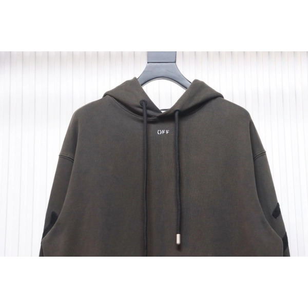 Off-white Washed old man print hoodie
