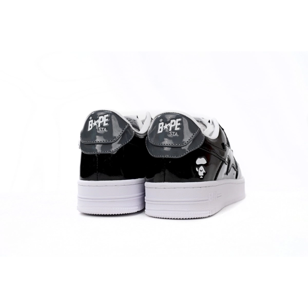 Cheap Fake BapeSta Low Black Grey Baolan  1H20 191 046