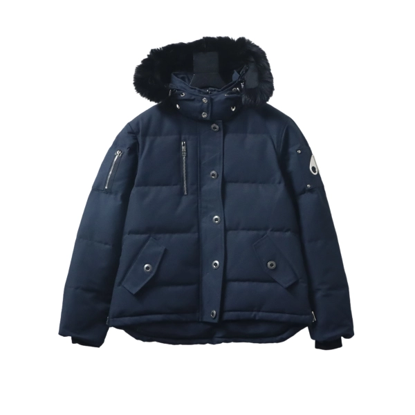 Moose Knuckles Women's Shearling 3Q Jacket Dark Blue