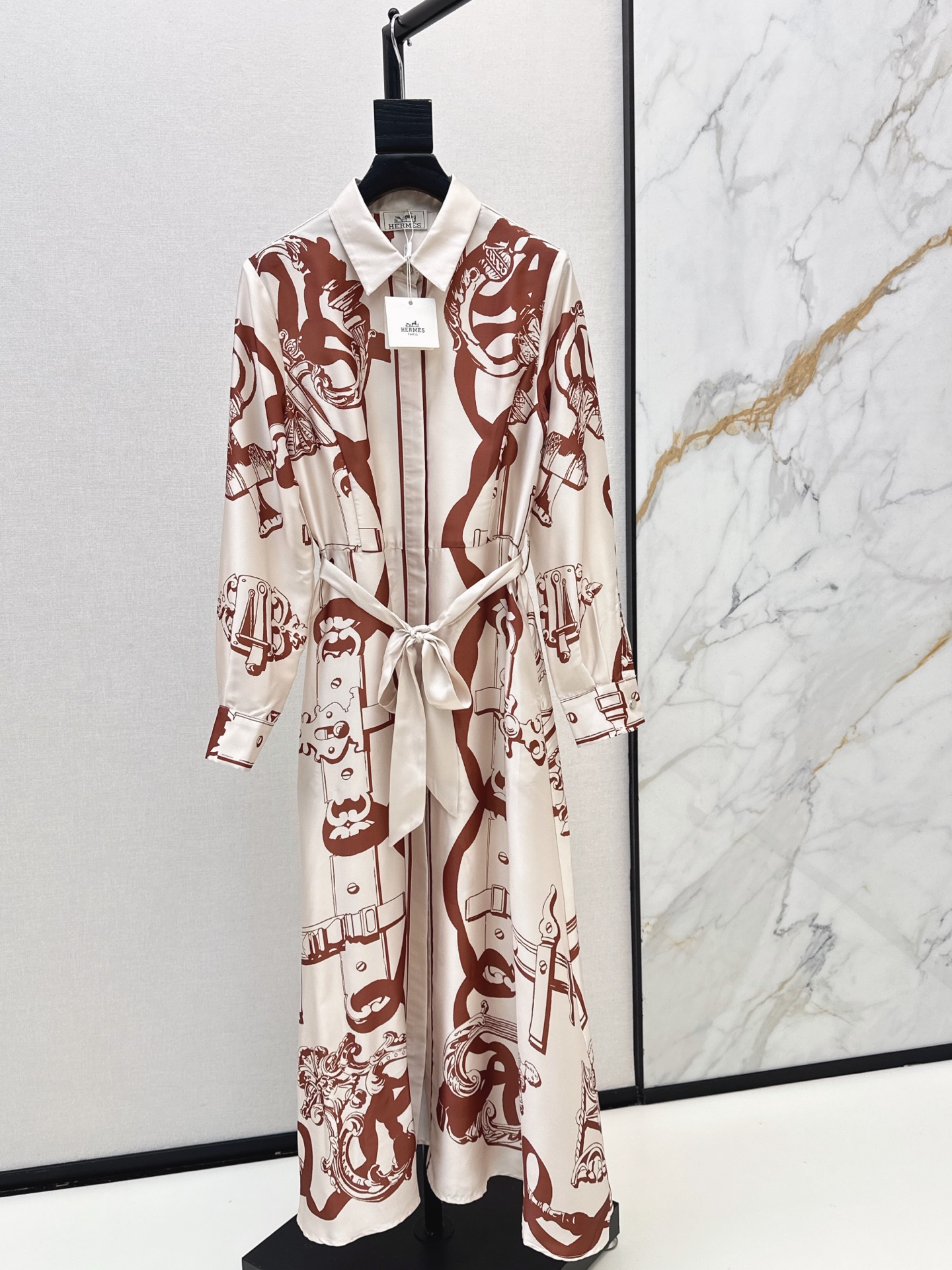 Herm New printed silk dress