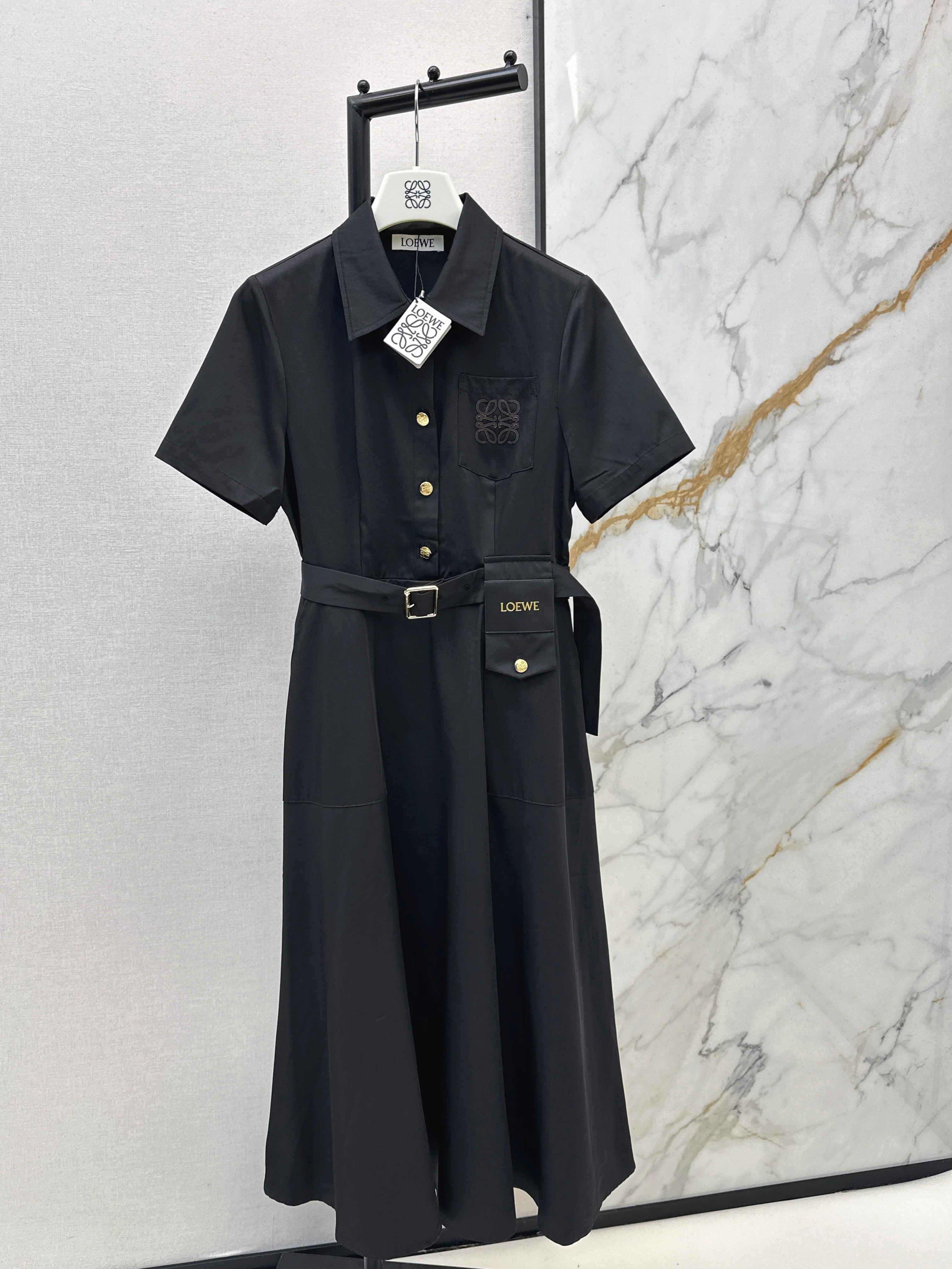 Loe NEW logo embroidery dress