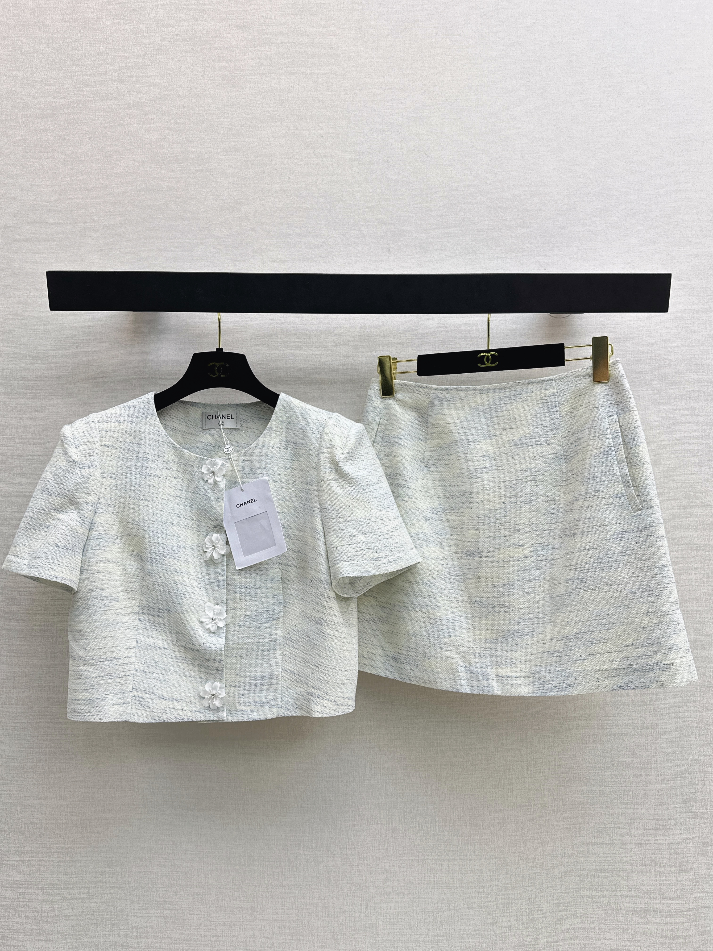 Chan 26ss tweed suit