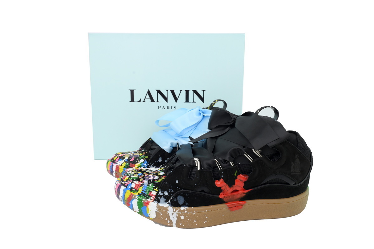 Lanvin Leather Curb x Gallery Dept Paint Drip Black Multi