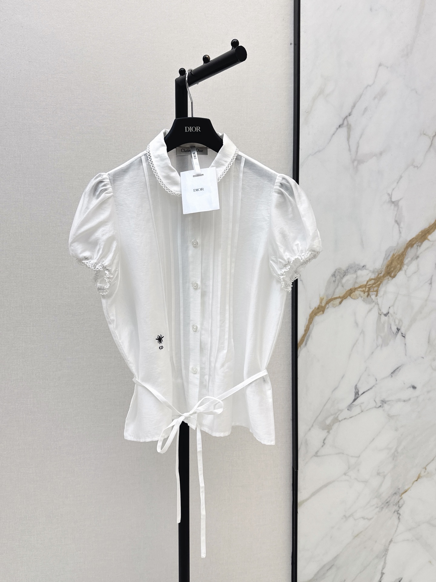 CD New Lace-Trim Shirt