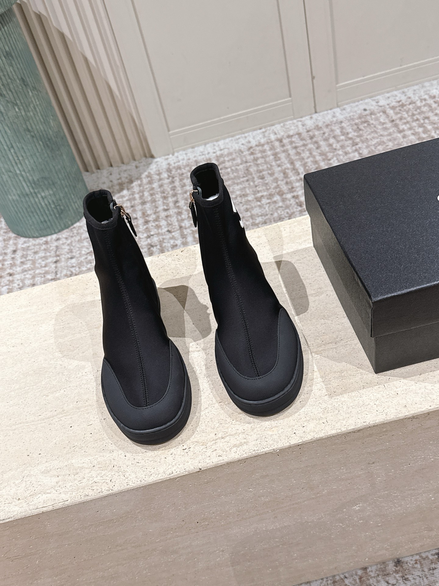 Chan New Classic Color-Block Ankle Boots
