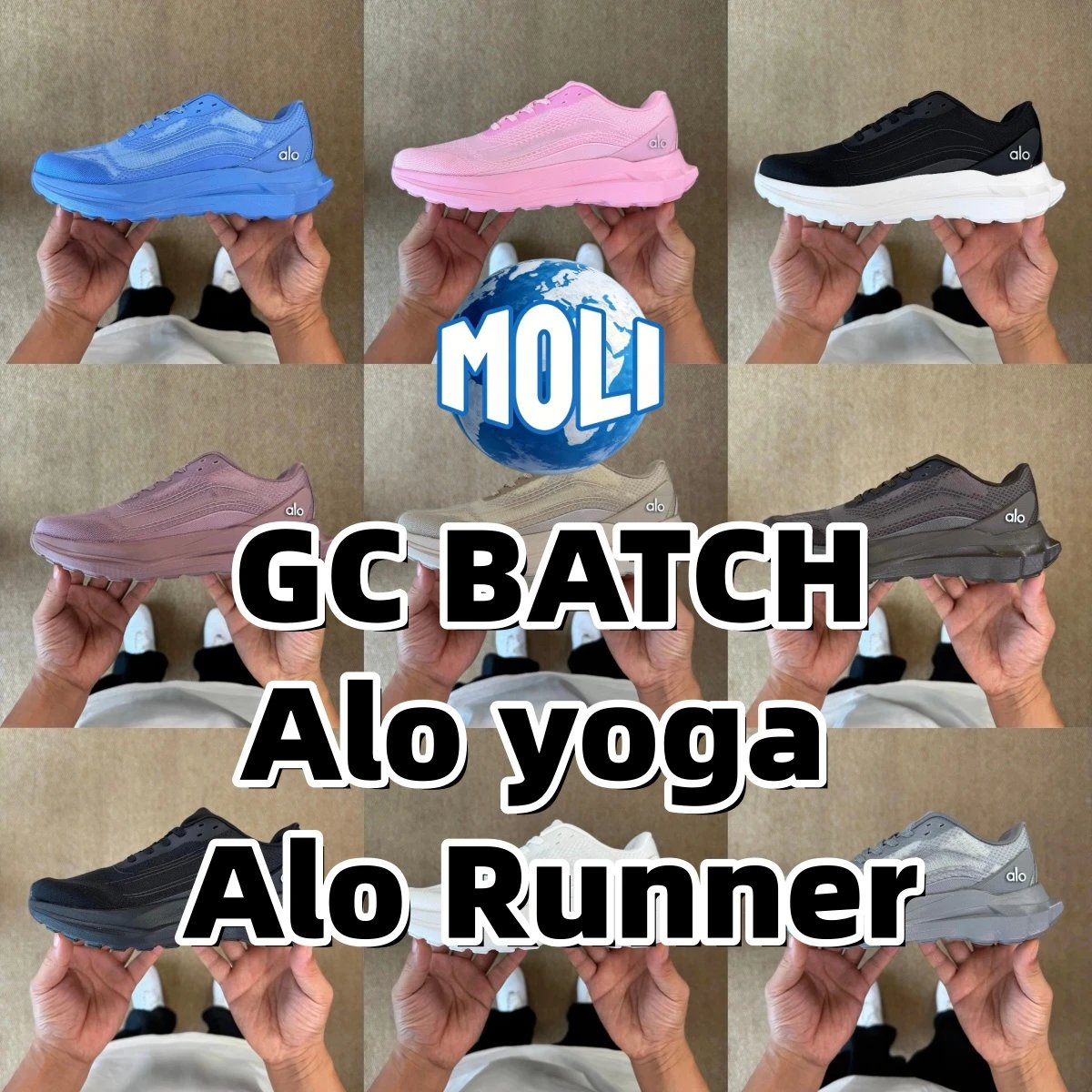Multi-Color GC BATCH Alo Yoga Alo Runner Sneaker Combination Link
