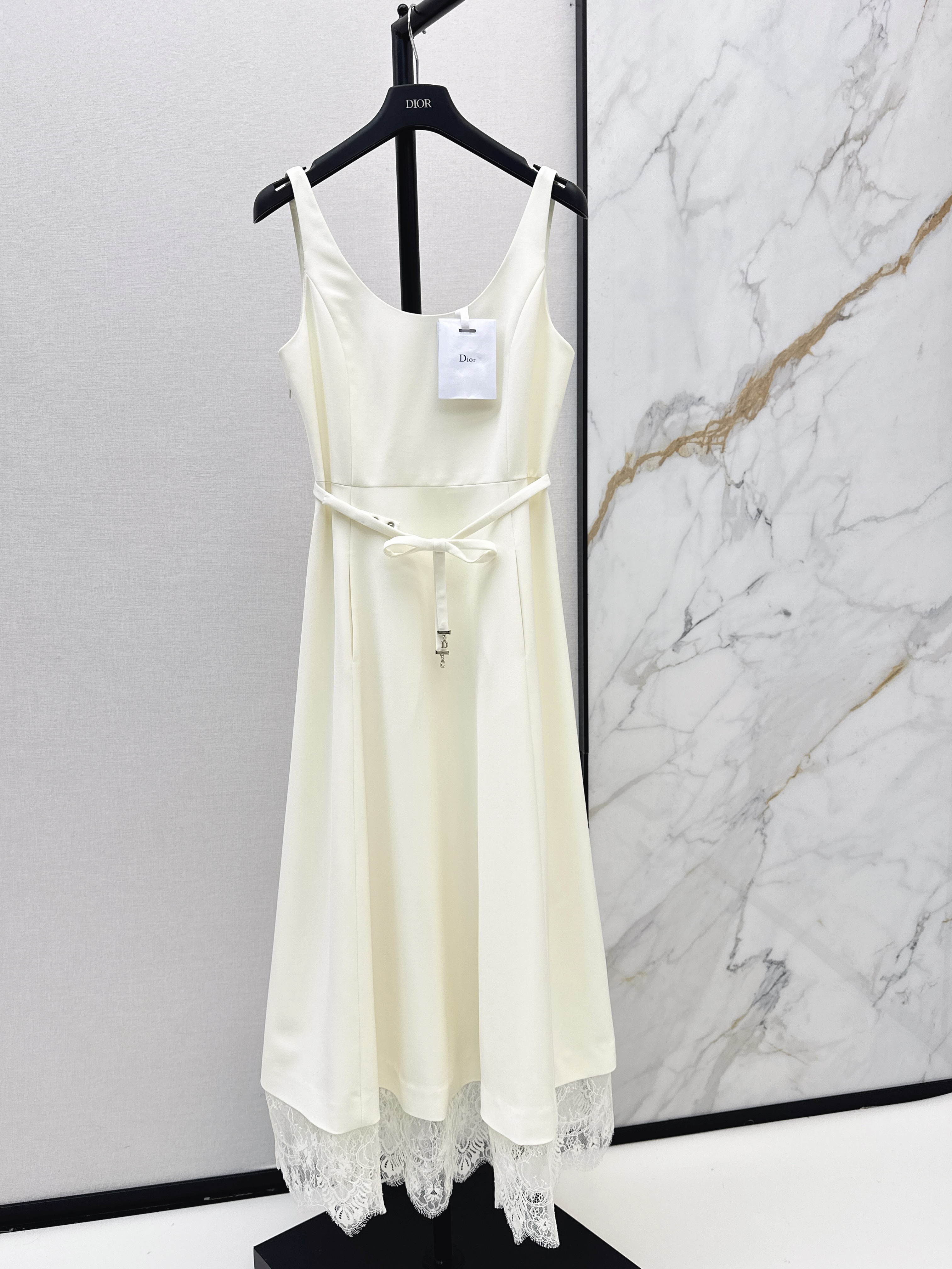 CD New lace splice camisole dress