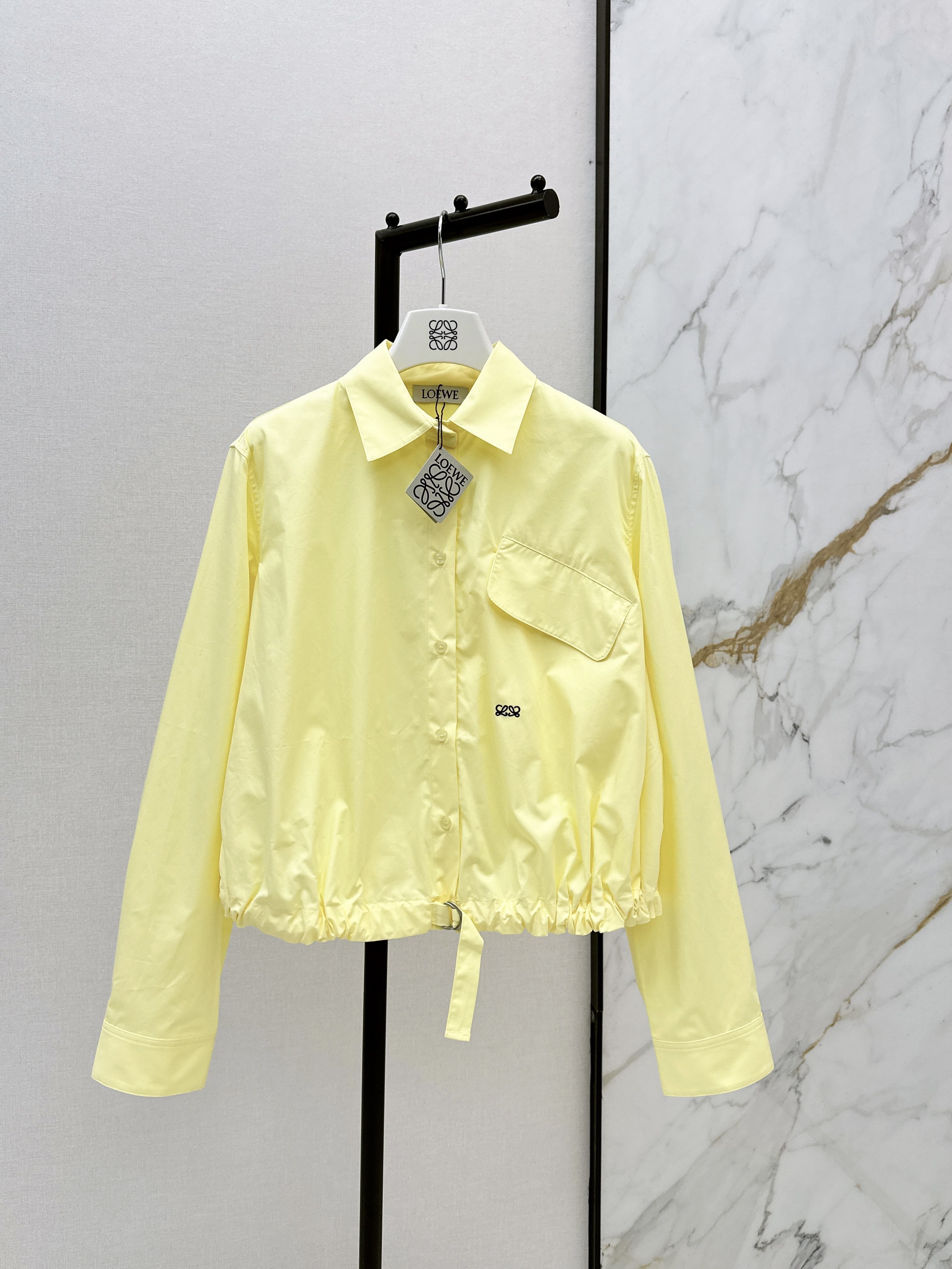 Loe New drawstring-hem shirt