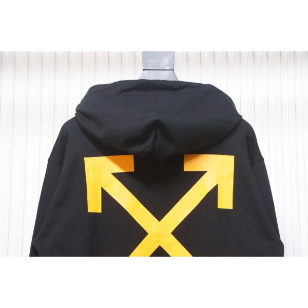 Off-white religious Madonna print hoodie yellow