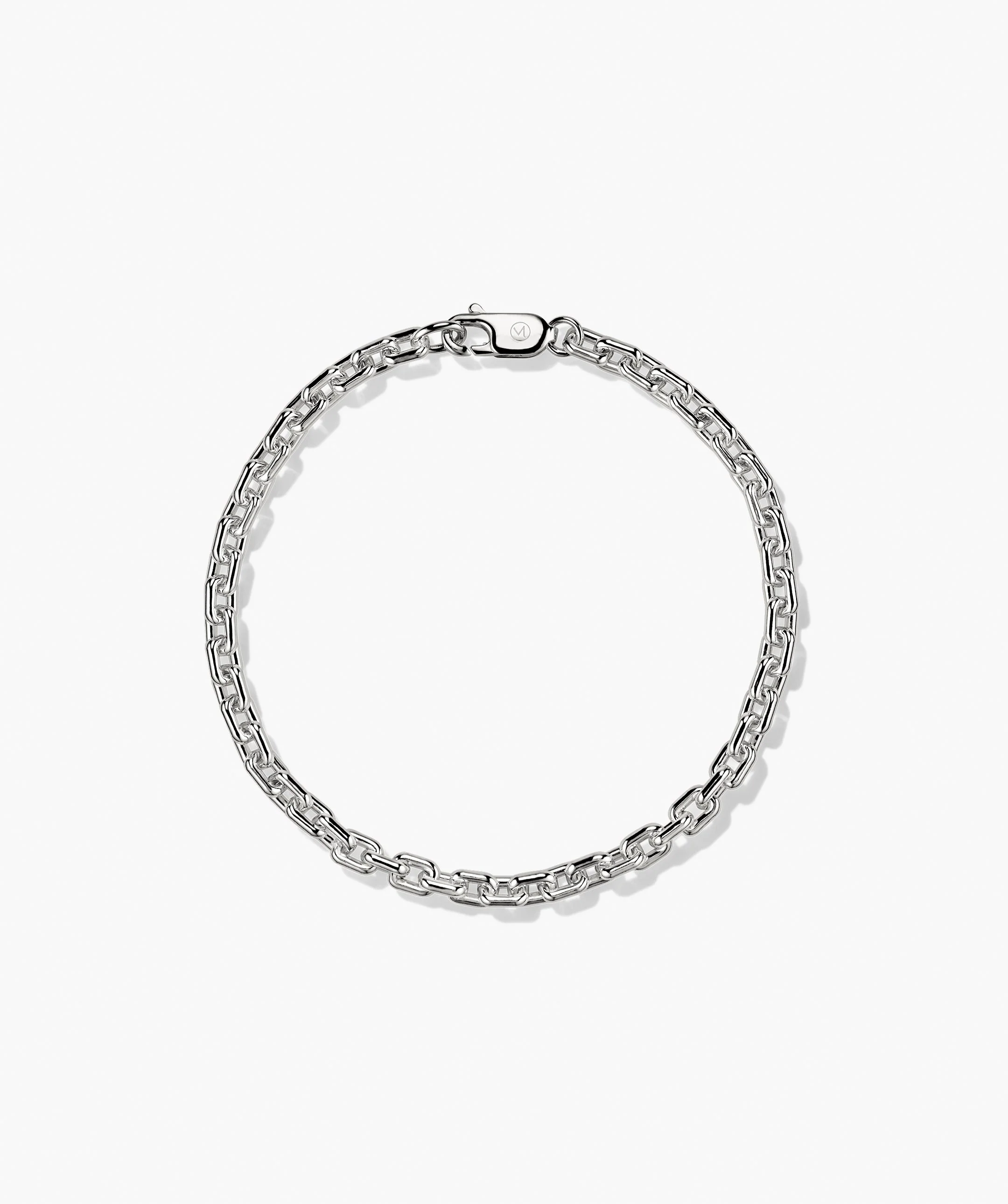 Trace Rectangle Chain Bracelet