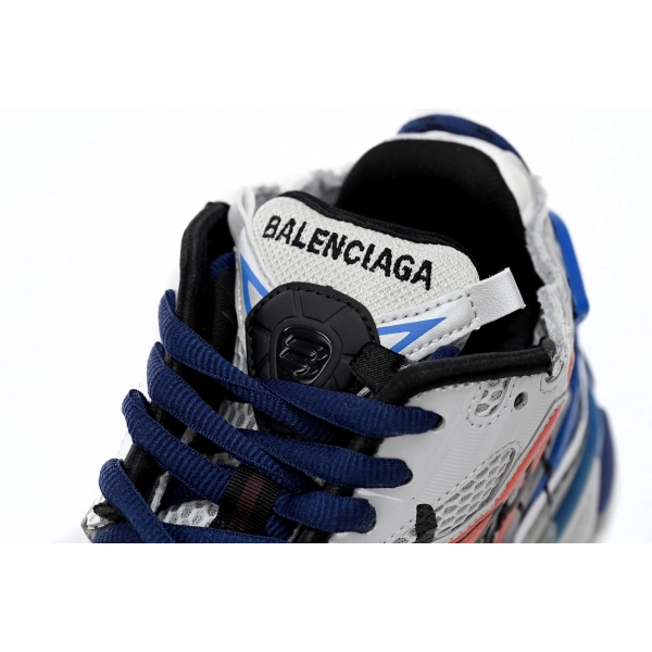 Balenciaga Runner White And Blue Printing 677402 W3RB6 1264