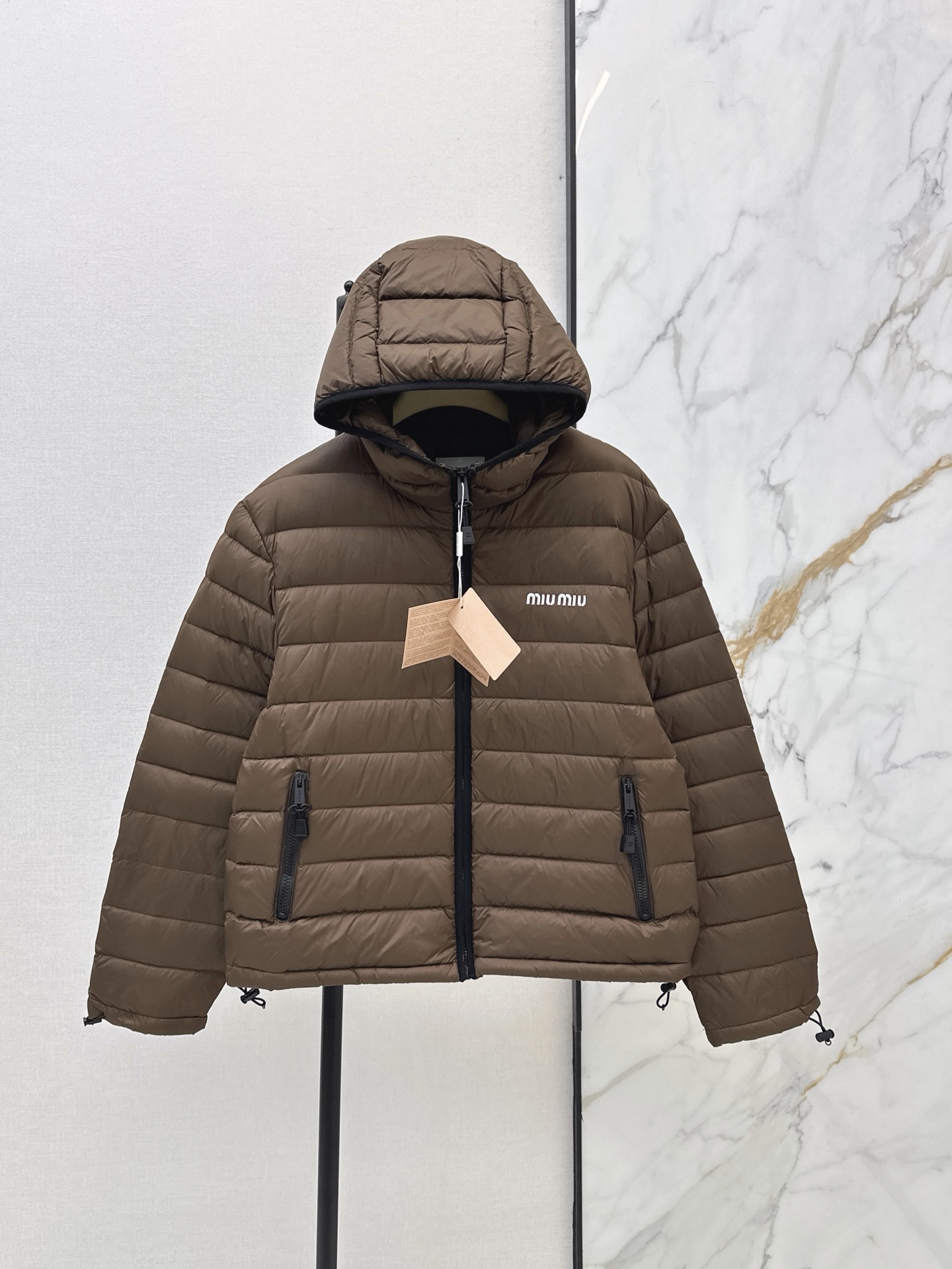 Miu New Hooded down jacket