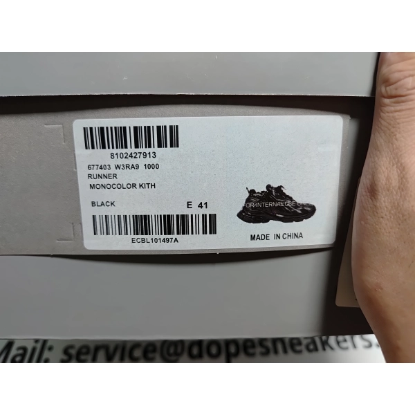 Balenciaga Runner Black 656065 W3RA11000