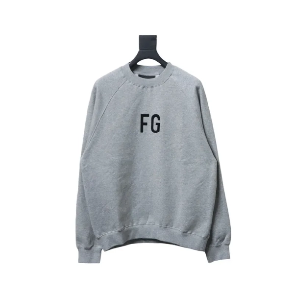 Fear of God FOG double line 24FW FG lettering round neck hoodie