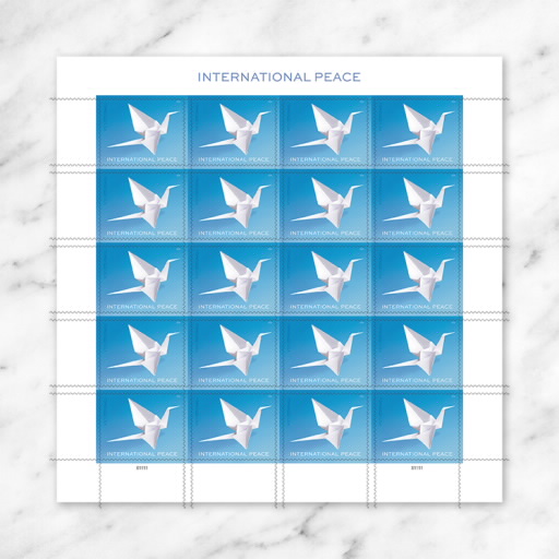 International Peace Stamps, Sheet of 20