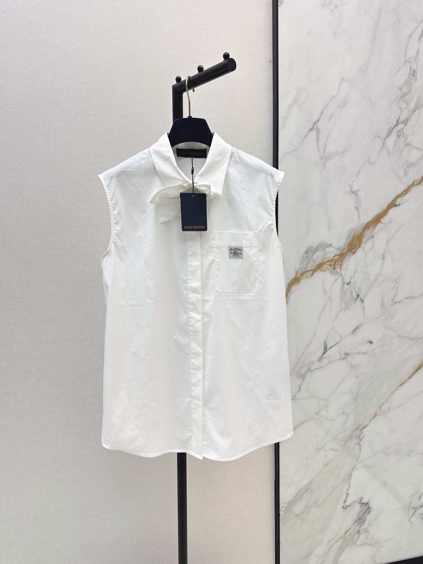 Louis New Detachable Bow Tie Vest Shirt