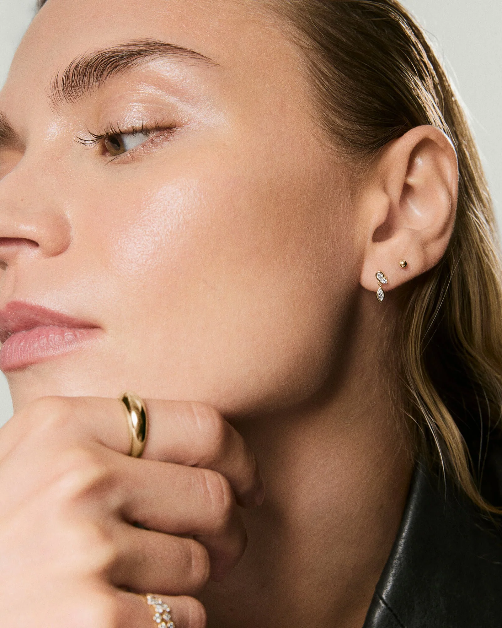 Single Lab Grown Diamond Drop Stud