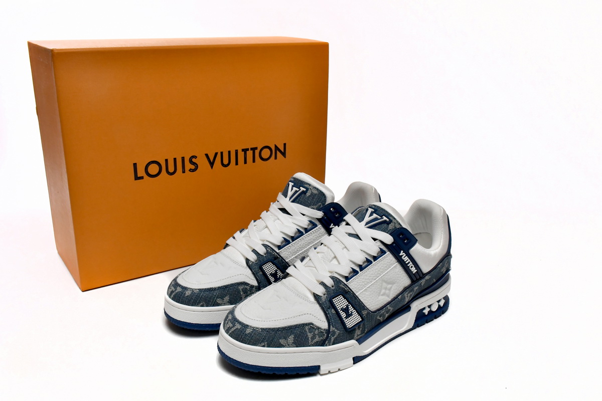 Pkkicks God Batch LOUIS VUITTON Trainer Cowboy Blue FD0291
