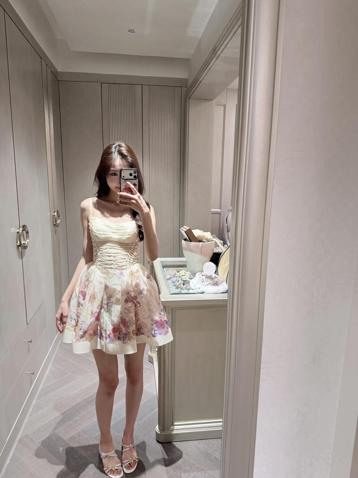 Zimm NEW print slip dress